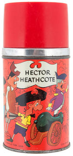 "HECTOR HEATHCOTE" METAL LUNCH BOX WITH THERMOS.