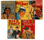 "DICK TRACY" FAST-ACTION BOOK SET.