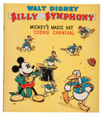 "WALT DISNEY SILLY SYMPHONY MICKEY'S MAGIC HAT/COOKIE CARNIVAL" BOOK (VARIETY).