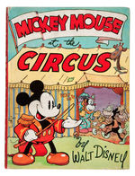 "MICKEY MOUSE AT THE CIRCUS" RARE ENGLISH HARDCOVER (VARIETY).