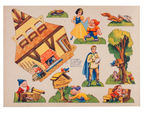 "THE HOUSE OF THE SEVEN DWARFS FROM WALT DISNEY'S SNOW WHITE DEAN'S CUT-OUT BOOK."