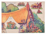 "THE HOUSE OF THE SEVEN DWARFS FROM WALT DISNEY'S SNOW WHITE DEAN'S CUT-OUT BOOK."