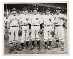 ITALIAN-AMERICAN YANKEES/GIANTS PLAYERS IN 1937 WORLD SERIES NEWS SERVICE PHOTO.