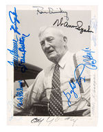 CY YOUNG MULTI-SIGNED PHOTO WITH 11 AWARD WINNERS.