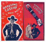 "HOPALONG CASSIDY WRISTWATCH" IN BOX W/INSTRUCTIONS.