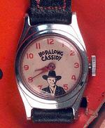 "HOPALONG CASSIDY WRISTWATCH" IN BOX W/INSTRUCTIONS.