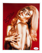 JAMES BOND GIRLS OF "GOLDFINGER" BLACKMAN/EATON/MALLET AUTOGRAPH TRIO.