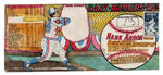 GEORGE SOSNAK "HANK AARON - HANK HAMMERS 715th" FOLK ART ENVELOPE.