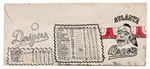 GEORGE SOSNAK "HANK AARON - HANK HAMMERS 715th" FOLK ART ENVELOPE.