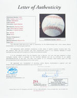 HANK AARON SIGNED BASEBALL.