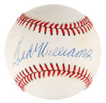 TED WILLIAMS SIGNED BASEBALL.