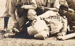 1907 "MANITOWOC" BASEBALL TEAM REAL PHOTO POSTCARD W/NEGRO LEAGUE STAR GEORGE WILSON.