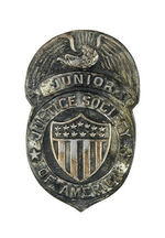 "JUNIOR JUSTICE SOCIETY" 1948 BADGE.