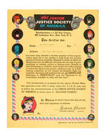 "THE JUNIOR JUSTICE SOCIETY OF AMERICA" COMPLETE 1942 CLUB KIT.