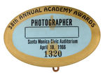 ACADEMY AWARDS 1966 "PHOTOGRAPHER" BUTTON.