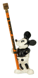 "DIXON" 1930s FIGURAL MICKEY MOUSE PENCIL HOLDER.