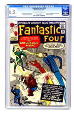 FANTASTIC FOUR #20 NOVEMBER 1963 CGC 6.5 OFF-WHITE TO WHITE PAGES.