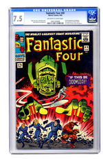 FANTASTIC FOUR #49 APRIL 1966 CGC 7.5 OFF-WHITE TO WHITE PAGES.