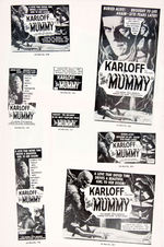 "KARLOFF THE UNCANNY IN THE MUMMY" 1951 REALART PRESS BOOK.