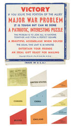 WORLD WAR II "FLYING FORTS COLORING BOOK"/VICTORY PUZZLE.