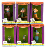 "HUCKLEBERRY HOUND" TV-TINIKINS MARX SET.