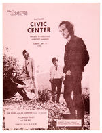 "THE DOORS" ORIGINAL CONCERT HANDBILL.