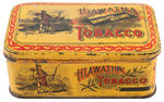 THREE EARLY 1900s TOBACCO TINS W/NATIVE AMERICAN GRAPHICS.