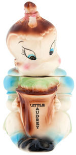 RARE “LITTLE AUDREY” FIGURAL COOKIE JAR.