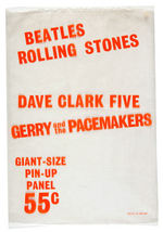 BEATLES & OTHERS “GREAT GEAR GROUPS OF ‘64!” LARGE POSTER IN ORIGINAL BAG.