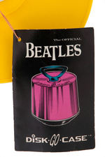 YELLOW "THE BEATLES DISK-GO-CASE" W/STRING TAG AND INSERT.