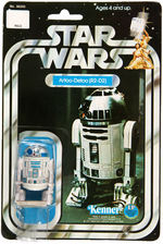 "STAR WARS - ARTOO-DETOO (R2-D2)" ACTION FIGURE ON 12 BK CARD.