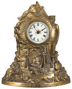 SPANISH AMERICAN WAR "MAINE" HIGHLY DETAILED CLOCK.