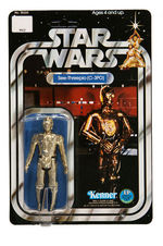 "STAR WARS - SEE-THREEPIO (C-3PO)" ACTION FIGURE ON 12 BK CARD.