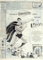 "THE NEW YORK TIMES" ISSUE WITH MACY'S SUPERMAN AD.