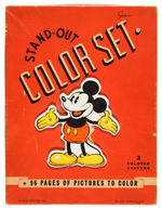 “WHITMAN STAND-OUT COLOR SET” FEATURING BOX WITH MICKEY MOUSE DIE-CUT FIGURE.