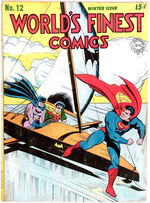 "WORLD'S FINEST COMICS #12" COMIC BOOK.