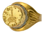 INITIAL “J” PRINTING RING FROM CAPT. MIDNIGHT AND OVALTINE.