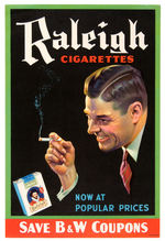 “RALEIGH CIGARETTES” STORE SIGN.