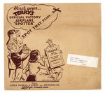 TERRY AND THE PIRATES "OFFICIAL VICTORY CLUB SPOTTER" PREMIUM WITH ENVELOPE.