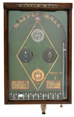 "BAFFLE BALL" BASEBALL COIN-OPERATED PINBALL GAME.