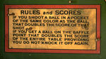 "BAFFLE BALL" BASEBALL COIN-OPERATED PINBALL GAME.