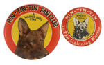 RIN-TIN-TIN EARLIEST FAN CLUB MEMBERS BUTTON PLUS SERIAL BUTTON.