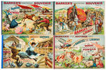 “BARKER’S ‘KOMIC’ PICTURE SOUVENIR” SET OF 4 CARTOON BOOKLETS.