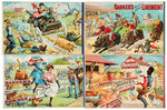 “BARKER’S ‘KOMIC’ PICTURE SOUVENIR” SET OF 4 CARTOON BOOKLETS.