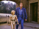 "BUCK ROGERS IN THE 25th CENTURY" SCREEN-WORN "THE GOLDEN MAN" COSTUME.