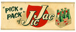 "PICK A PACK OF JIC JAC" TIN  SIGN.