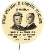 RARE AND UNUSUAL OHIO GRAND ARMY OF THE REPUBLIC BUTTON.