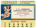 ELVGREN LARGE FORMAT 13 SHEET 1948 CALENDAR.