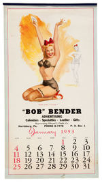 THOMPSON LARGE FORMAT 1953 PIN-UP CALENDAR.