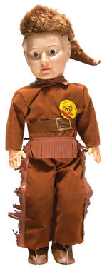 “DAVY CROCKETT INDIAN FIGHTER – KING OF THE WILD WEST” BOXED DOLL.